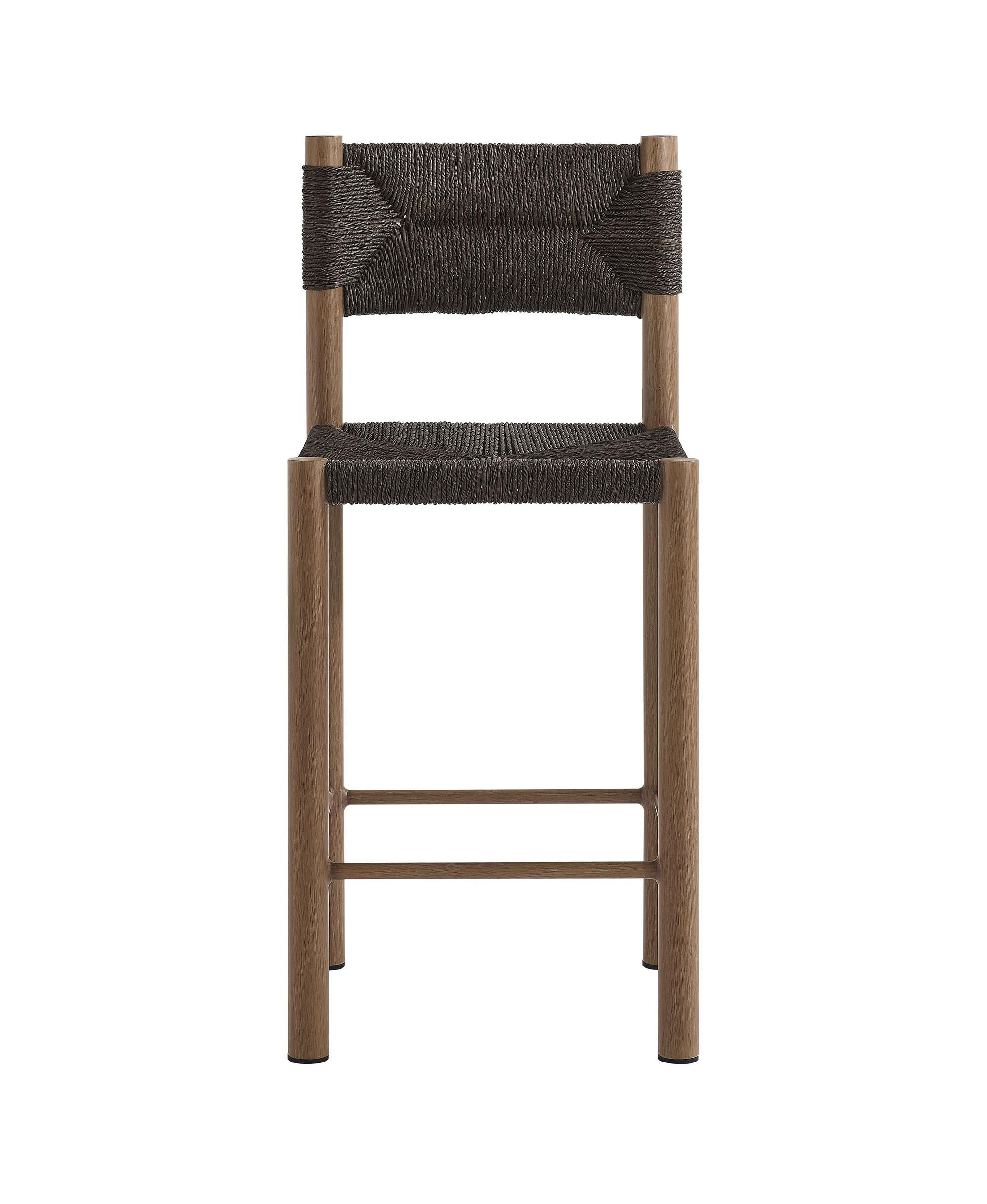 Parkland Outdoor Patio Rattan and Aluminum Counter Stools, Set of 2 — Image 10