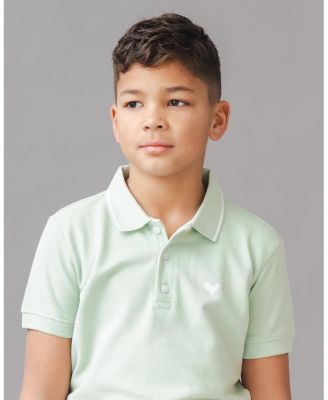Boys' Organic Short Sleeve Knit Pique Polo Shirt - Big Kid