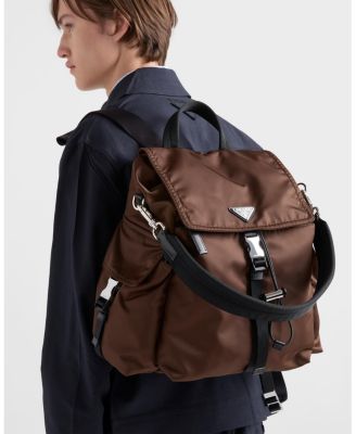  Explore Re-Nylon and Leather Backpack