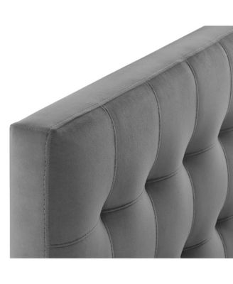 Lily Biscuit Tufted Performance Velvet Headboard, Twin