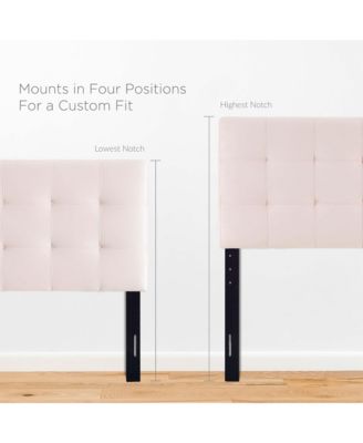 Lily Biscuit Tufted Performance Velvet Headboard, Full