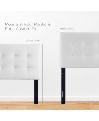 Lily Biscuit Tufted Performance Velvet Headboard, Full