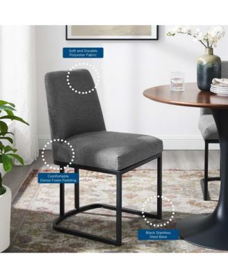  Amplify Sled Base Upholstered Fabric Dining Side Chair