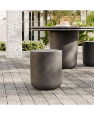 Brion Indoor - Outdoor Patio Concrete Stool