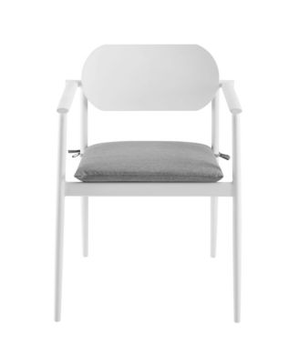 Aeris Stackable Outdoor Patio Aluminum Dining Armchair, Set of 2