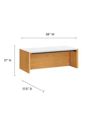  Kinetic 38" Wall-Mount Office Desk With Cabinet and Shelf