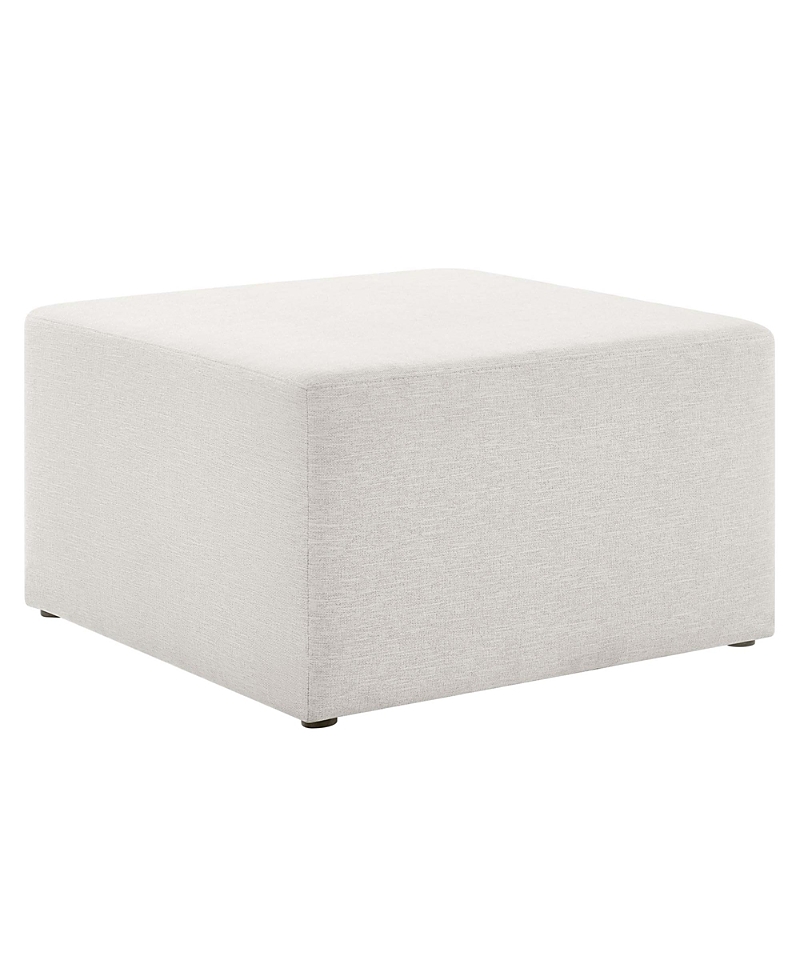 Modway Callum Large 28" Square Woven Heathered Fabric Upholstered Ottoman