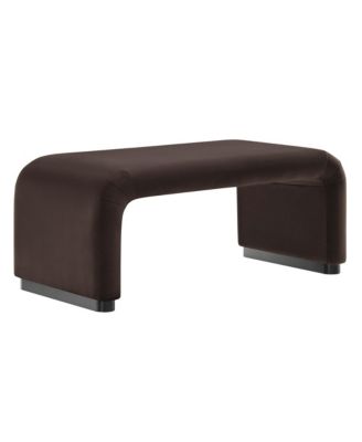 Koda Performance Velvet Waterfall Ottoman