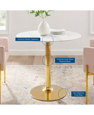  Verne 35" Artificial Marble Dining Table