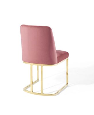 Amplify Sled Base Performance Velvet Dining Chairs, Set of 2