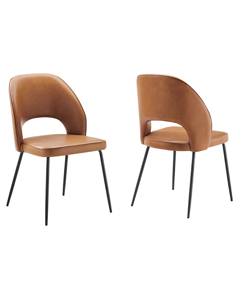 Modway Nico Faux Leather Dining Chair, Set of 2