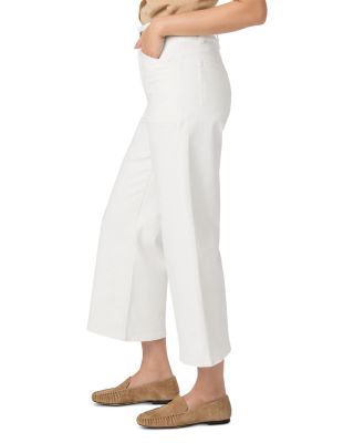 Anessa Petite High Rise Wide Leg Jeans in Tonal Ecru