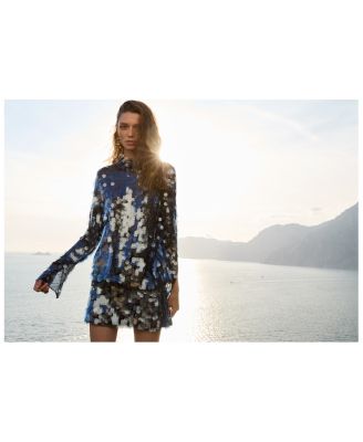 Mllpepli Navy Sequin Mini Skirt