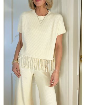 Spl X CJ Ss Fringe Sweater