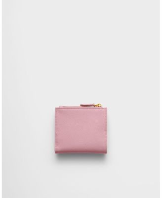 Small Saffiano And Smooth Leather Wallet