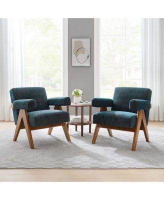 Lyra Fabric Armchair, Set of 2