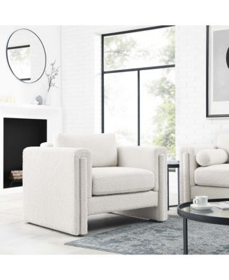 Visible Boucle Fabric Armchair