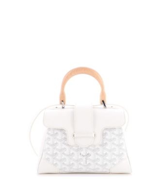  Mini Saigon Top Handle Bag Coated Canvas with Leather