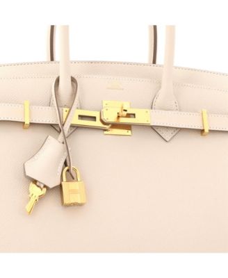 Birkin 30 Handbag Light Epsom with Gold Hardware