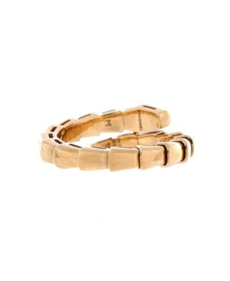  Serpenti Viper One-Coil Ring 18K Gold