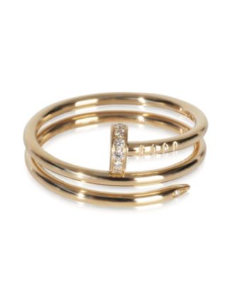  Juste Un Clou Double 18k Yellow Gold Ring
