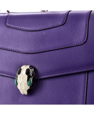  Medium Serpenti Forever Top Handle Bag Leather