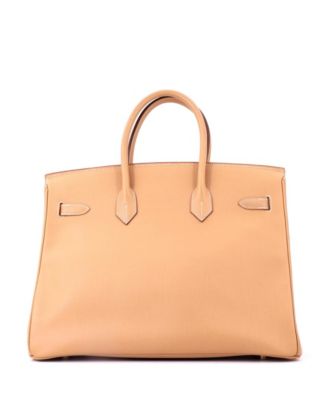 Birkin 35 Handbag Brown Courchevel with Gold Hardware