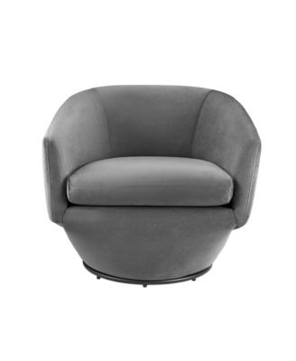 Series Performance Velvet Fabric Swivel Chair