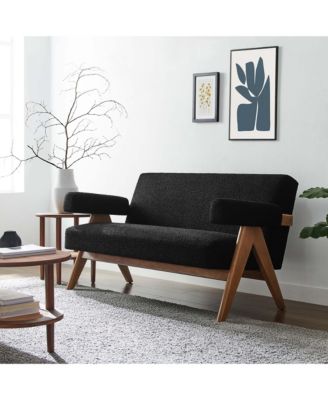 Lyra Boucle Fabric Loveseat