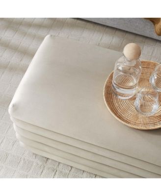 Mezzo Upholstered Performance Velvet Storage Bench