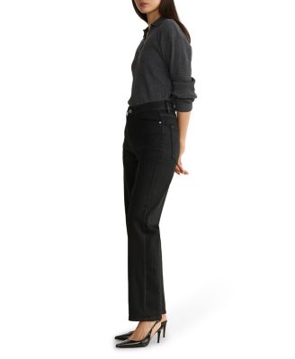  ASE Stretch Straight Jeans in Coated Noir