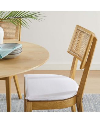 Caledonia Fabric Upholstered Wood Dining Chair, Set of 2