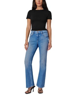 The Provocateur Petite Mid Rise Bootcut Jeans in Steadfast