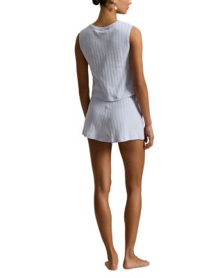 Gathered Waist Boxer Pajama Set