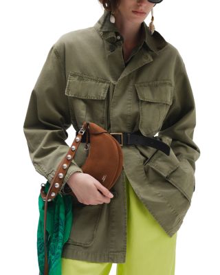 Polo ID Mini Studded Suede Shoulder Bag