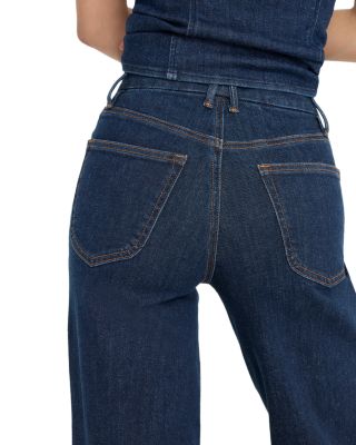 Good Waist High Rise Palazzo Jeans in Indigo1169