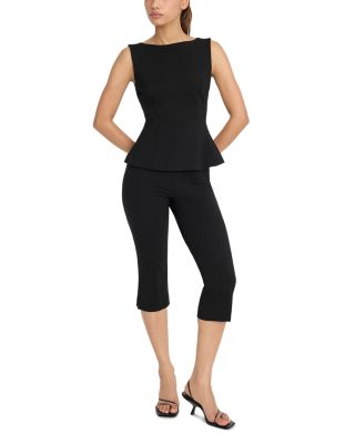 Ponte Straight Neck Top