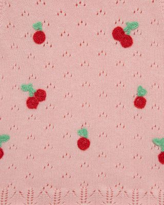 Girls' Cherry Pointelle Top & Shorts Set - Baby