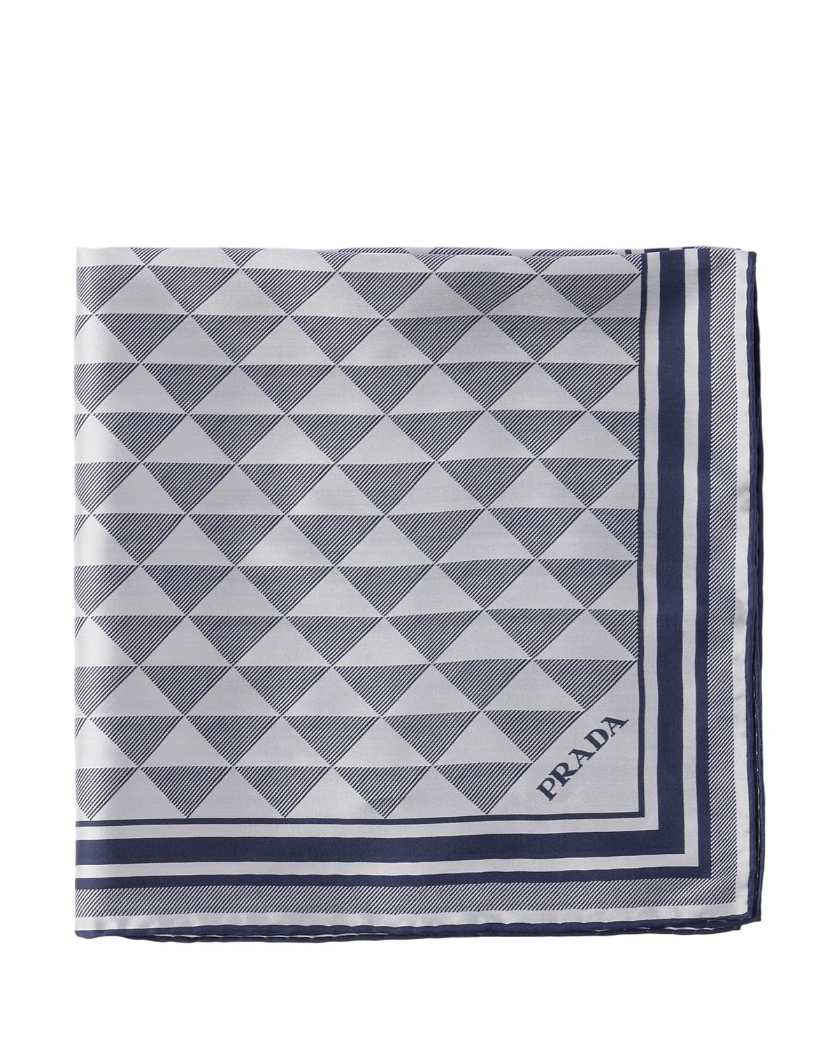 Prada Jacquard Silk Scarf 55X55