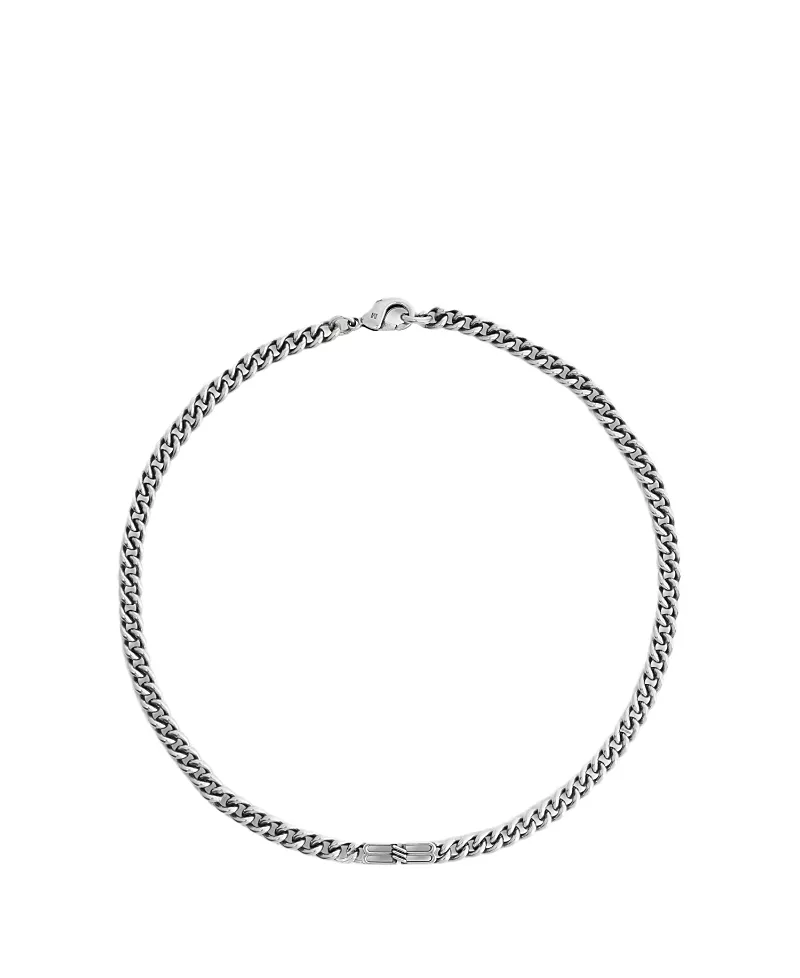 Balenciaga Bb Icon Thin Gourmette Necklace
