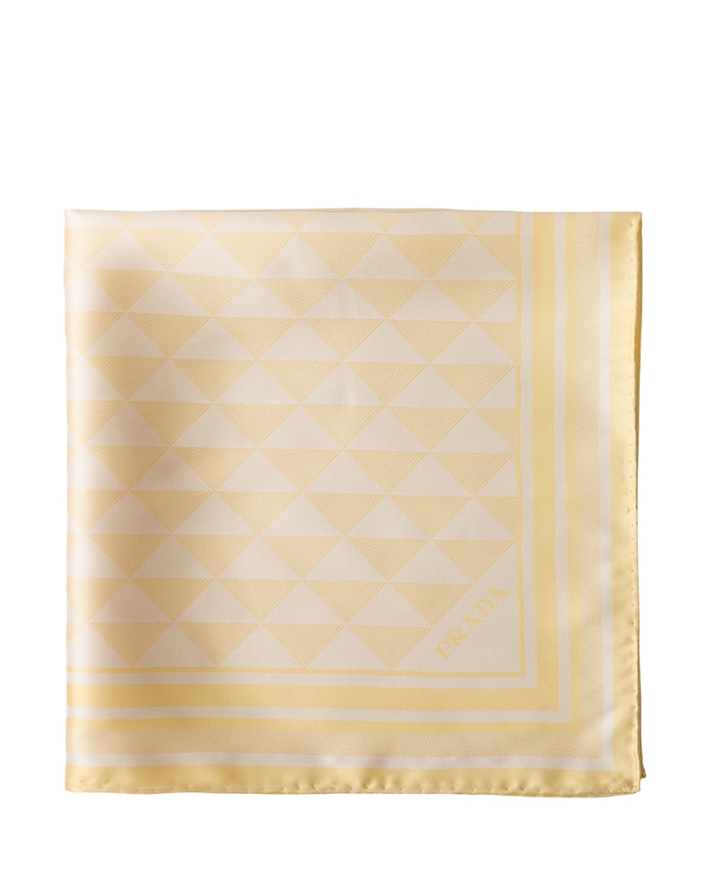 Prada Jacquard Silk Scarf 55X55 · OS