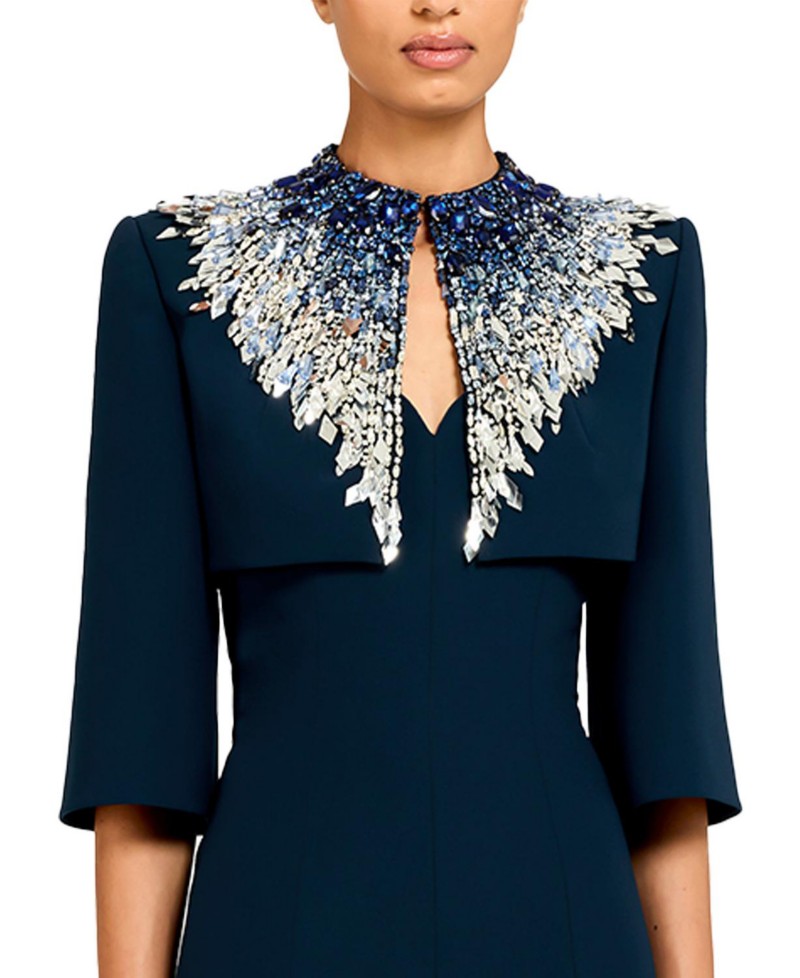 Jenny Packham Dexy Jacket in Blackthorne Blue