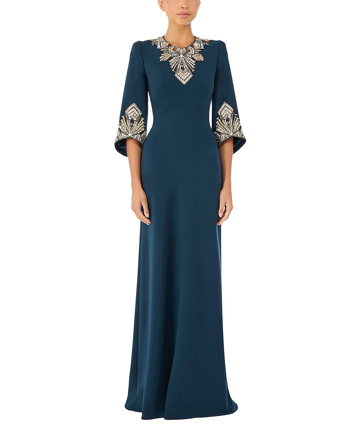 Jenny Packham Ice Cascade Embellished Dress