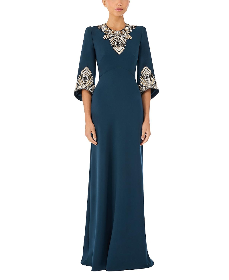 Jenny Packham Ice Cascade Embellished Dress