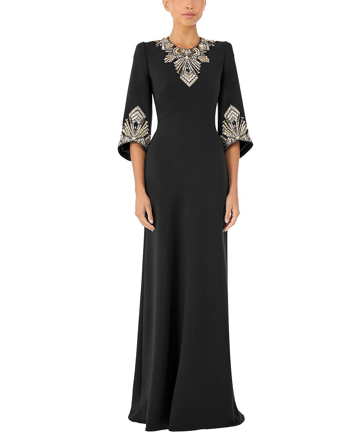 Jenny Packham Ice Cascade Embellished Dress
