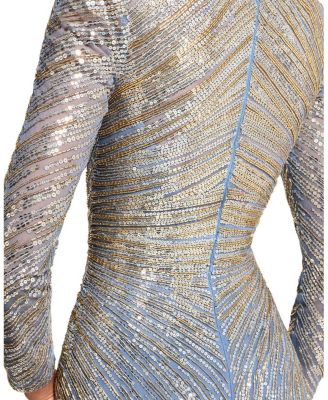 Wiona Sequin-Embellished Gown