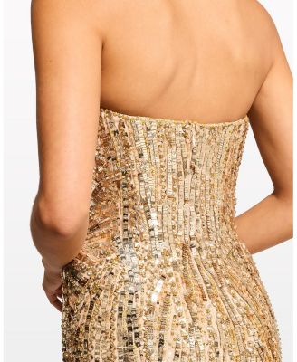  Euphoria Sequin-Embellished Strapless Dress