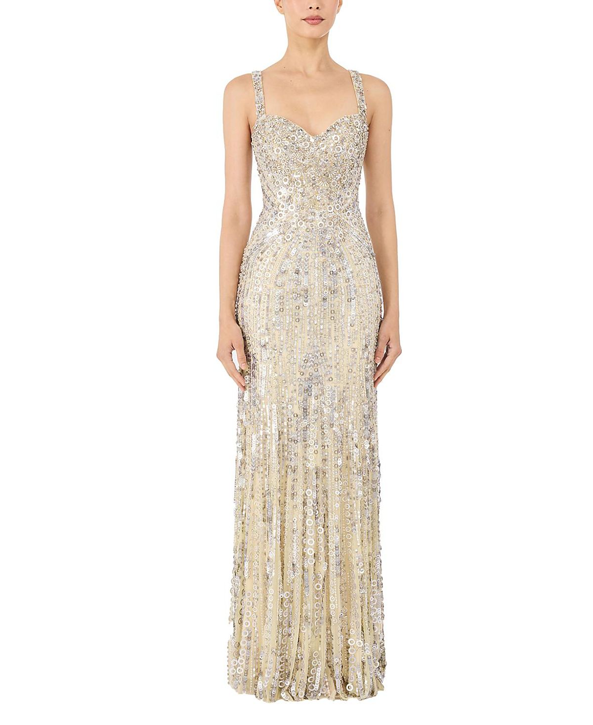Jenny Packham Da Vinci Sequin-Embellished Dress
