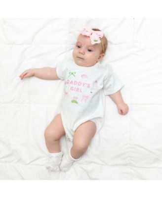 Girls' Daddy's Girl Golf Icon Short Sleeve Romper - Baby
