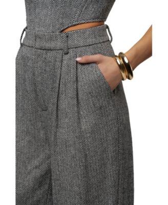  Classic Herringbone Trousers